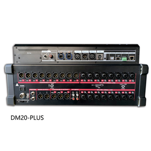 20-Channel Digital Audio Mixer Console 10.1-Inch 1280*800 HD Capacitor Touch Display +48V Phantom Power Ability Directly Plastic - Product Image 4