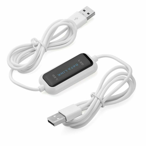 <strong>USB</strong> <strong>PC</strong> to <strong>PC</strong> Online Share Sync <strong>Link</strong> Net Direct Data File Transfer Bridge LED Cable Easy Copy Between 2 Computer Data <strong>Link</strong> Cable - Product Image 5