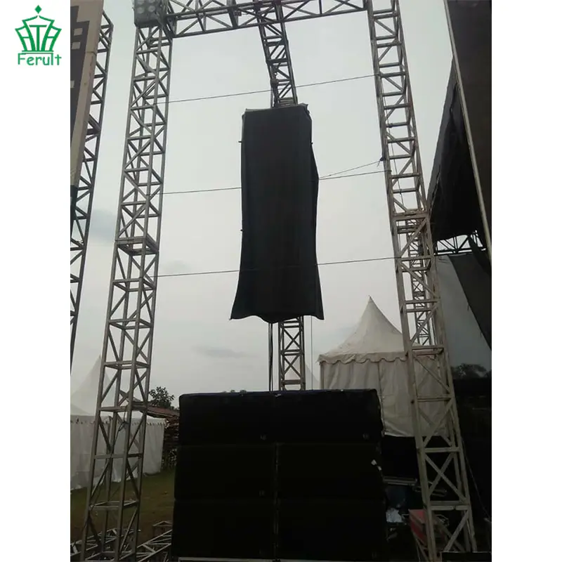 Sistema de armazón de aluminio de escenario de tamaño personalizado al por mayor sistema de armazón de fácil instalación para eventos de DJ de conciertos al aire libre