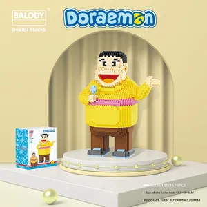 Beledi chính hãng Giáng sinh <span class=keywords><strong>Doraemon</strong></span> khối xây dựng nhựa người lớn lắp ráp đồ chơi Quà tặng giáo dục cho bé trai bé gái Điều kiện Mới - Product Image 3