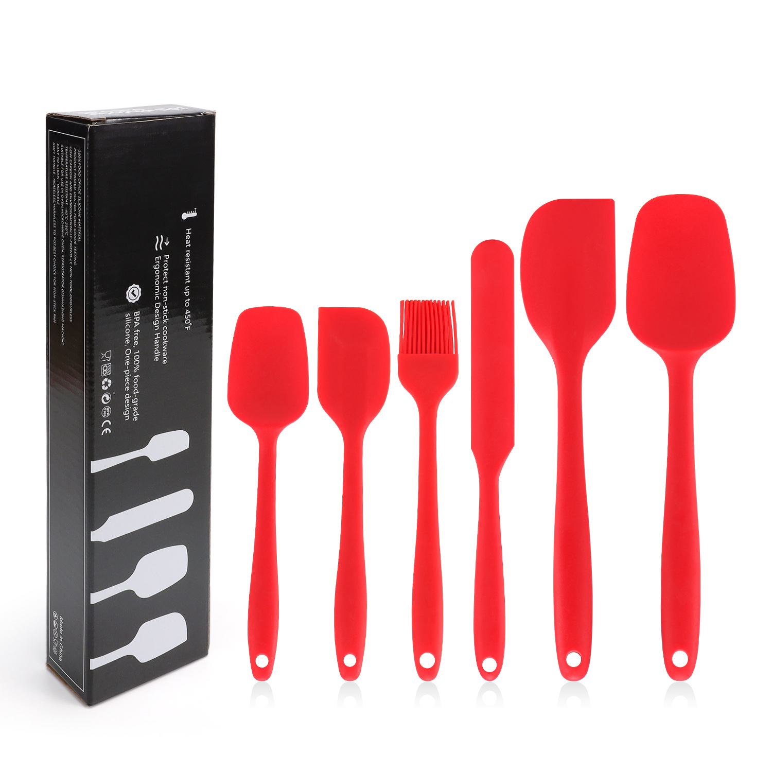 Rouge Ensemble de 6 (couleur en boîte)