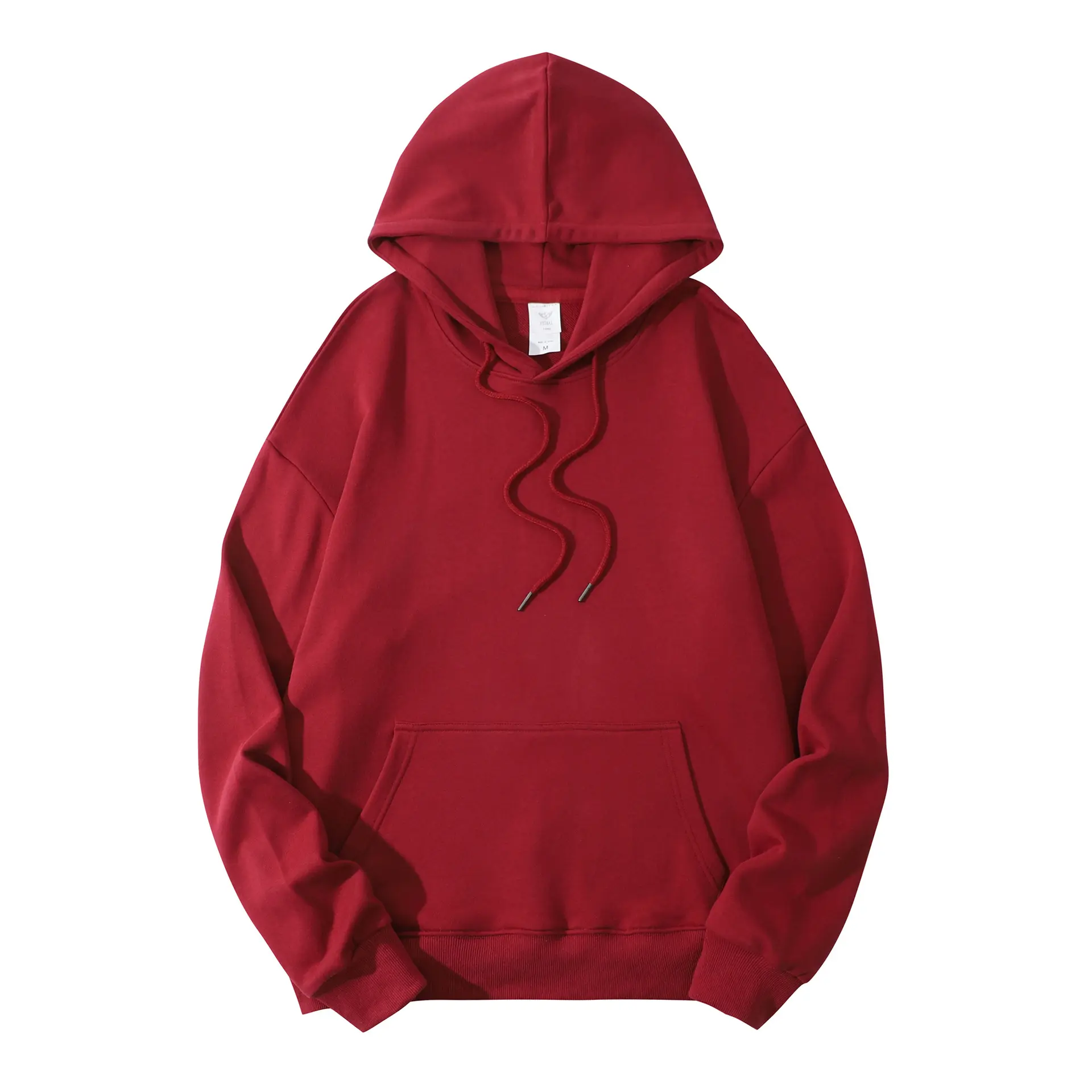 Nuovo pullover di design plus size unisex blank plain red maglione e felpe con cappuccio da uomo