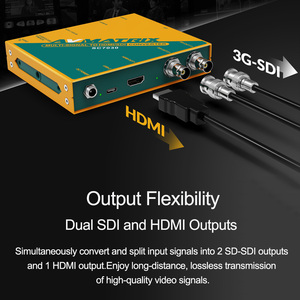 Avmatrix SC7030 Video Converter Multi-signal SDI for <strong>HDMI</strong> Cross Converter Up/Down Scaling Frame Rate Conversion Video <strong>Splitters</strong>
