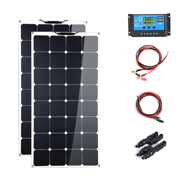 Beste billig angebot solar panel 200w flexible 200wp solar modul 12V 24V