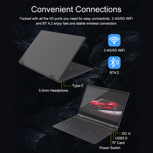 14インチ4Kビジネスホームコンピューター超スリム360度回転ヨガポータブルタッチスクリーン2in1タブレットノートブックラップトップPC - Product Image 5