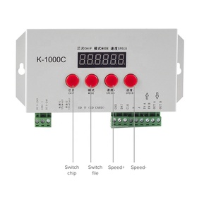 Controlador programable de ordenador WS2812B WS2815 SK6812 SK9822, luces Led a todo color, 2048 píxeles, con tarjeta SD, 5-24v - Product Image 3