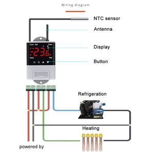 Termorregulador Digital AC 110V 220V, controlador de temperatura del termostato, interruptor de calefacción de refrigeración con función WIFI DTC1110 DTC1200 - Product Image 4