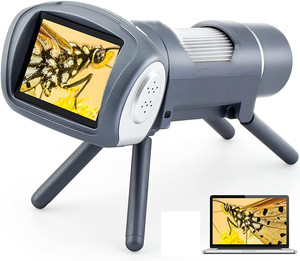 Portable <strong>Microscope</strong> Kit for Kids 2&quot; LCD Kids <strong>Microscope</strong> <strong>with</strong> Prepared Slides, Windows PC Compatible, STEM Educational Toys for - Product Image 1