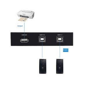 MT-1A2B-CF manuel 4-Port USB anahtarı 4x1 USB payı 4 bilgisayarlar için Switcher USB2.0 cihaz yazıcı paylaşımı ses Video aksesuarları - Product Image 3