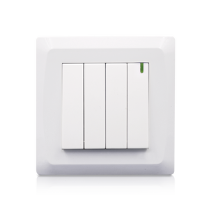電気スイッチ電気4ギャング1ウェイウォールスイッチソケットライト制御用シンプルデザイン - Product Image 2