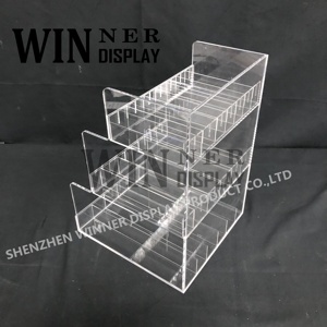 Tùy chỉnh hiện đại trong suốt thân thiện với môi cho acrylic 1 Tier sơn móng tay chai dầu Countertop hiển thị đứng cho vẻ đẹp - Product Image 4