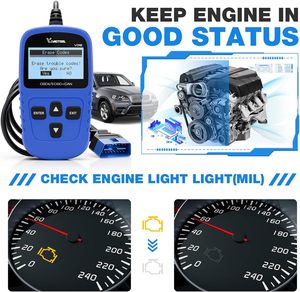 VDIAGTOOL VD10 OBD2 Scanner-Code leser Auto diagnose werkzeug Motor fehler code leser mit Live-Daten-/Gefrier rahmen für alle Autos - Product Image 3