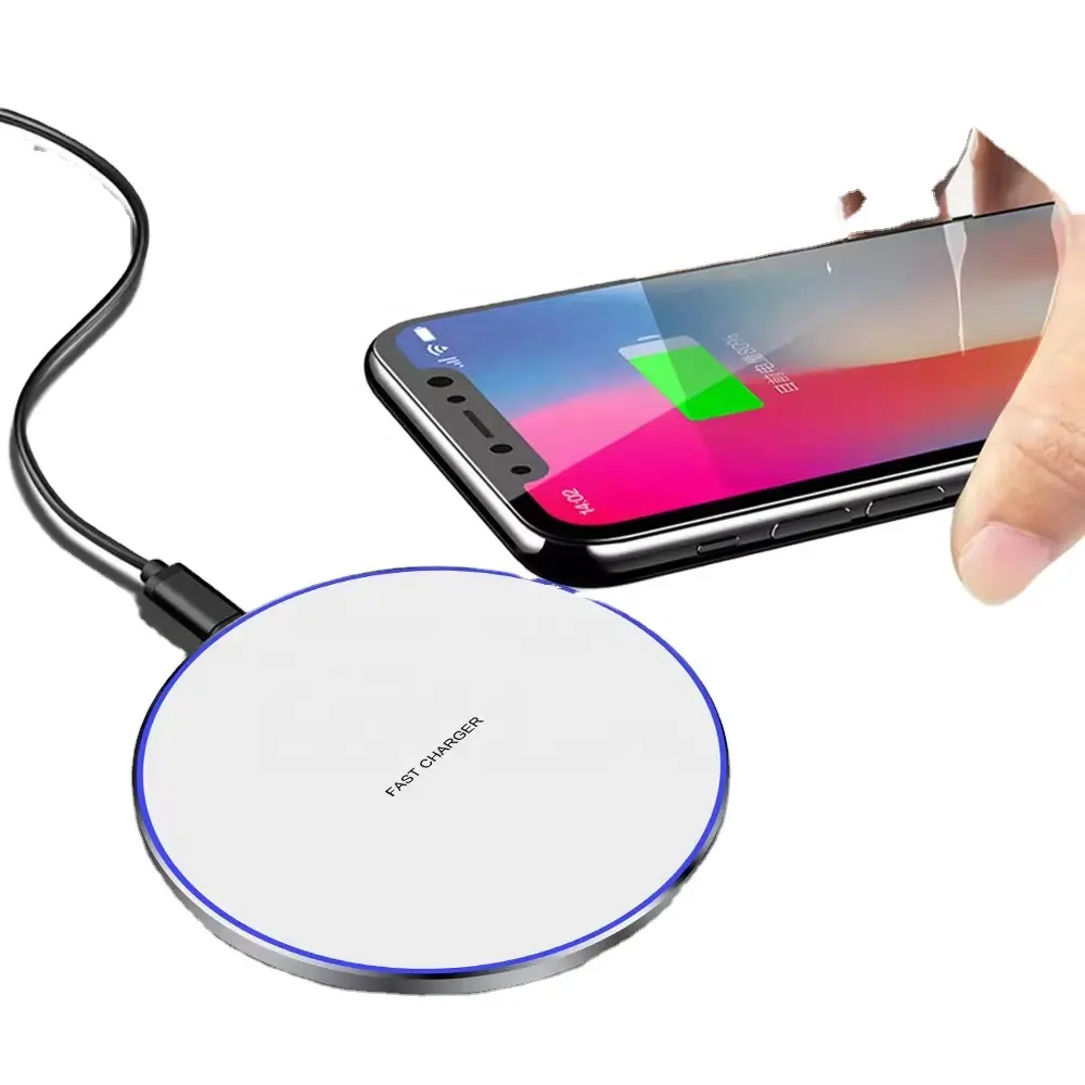 HYF 2024 nuovo prodotto caricatore portatile qi veloce wireless 15w/10w/7.5w kit di ricarica rapida pad compatibile per cellulari