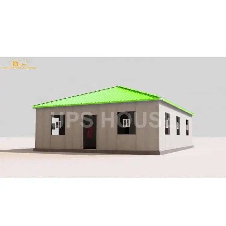 2020 UPS neues Material Beton Fertighäuser 2 Schlafzimmer modulare Fertighäuser Polen