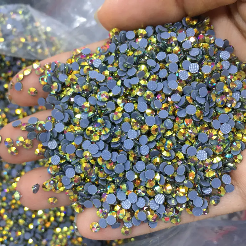 JC Grosir Kristal Berlian Imitasi Punggung Datar SS10 12 Potong Berlian Imitasi Memperbaiki Panas Ab Massal