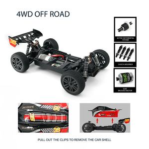 RC araba 1/10 ölçekli 48km/h + yüksek hızlı RC araba yarışı kamyon uzaktan kumanda RC Buggy RTR çocuklar için hediye - Product Image 5