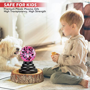 Tùy Chỉnh Colour Thiết Kế Mới Lạ Ma Thuật 3 Inch Plasma Bóng Đèn Pha Lê Plasma Bóng Đêm Ánh Sáng Đồ Chơi Sét Plasma Bóng Đèn - Product Image 4