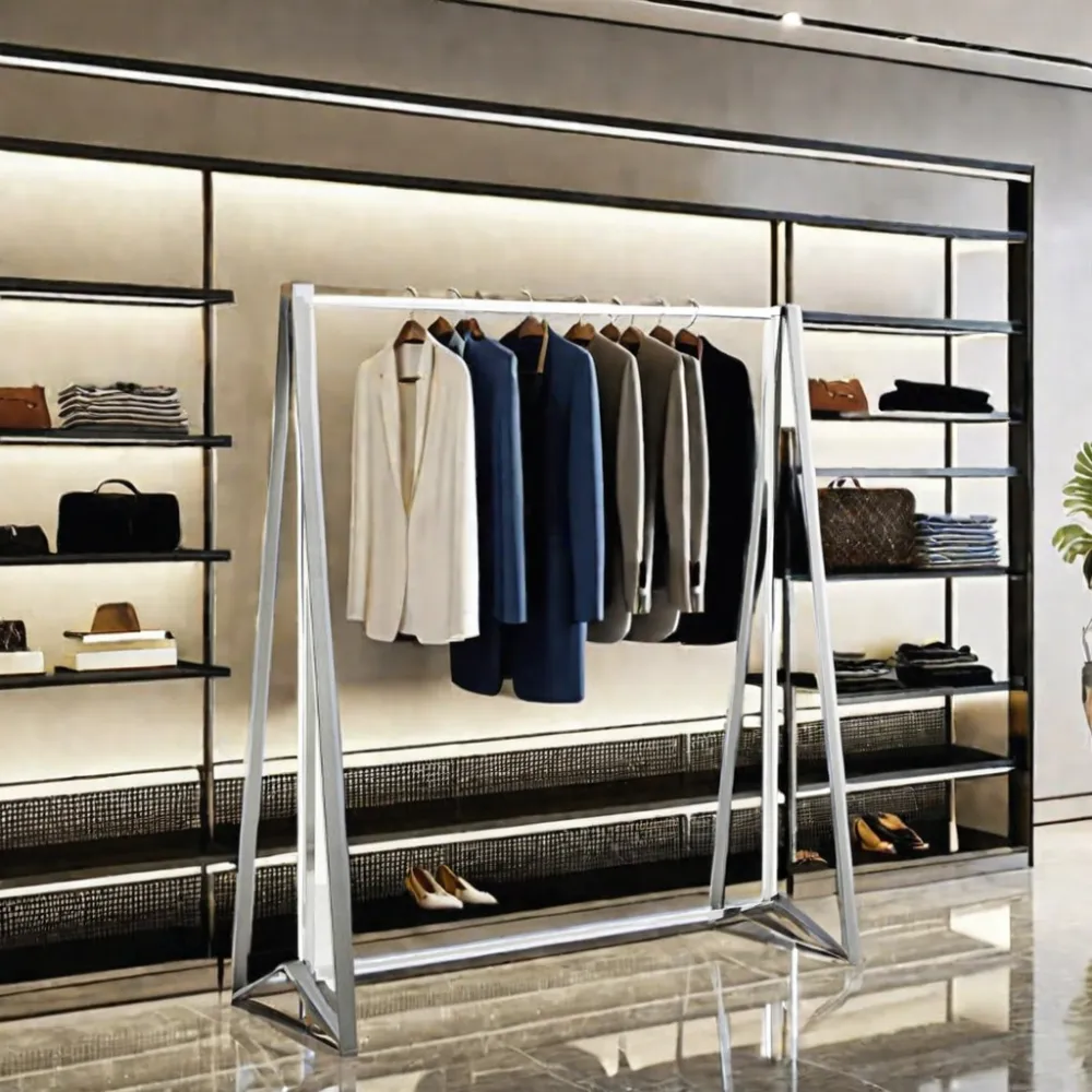 Trendy Kleding Display Rekken Voor Boetiekwinkel Meubelen Mode Retail Design Voor Kleding Winkel