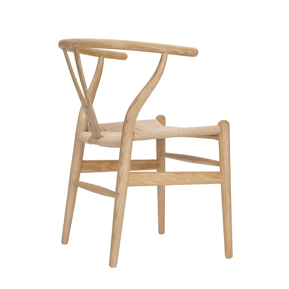 RTS de madera de ceniza Hans Wagner/danés/fábrica profesional de comedor de madera maciza sillas hueso silla