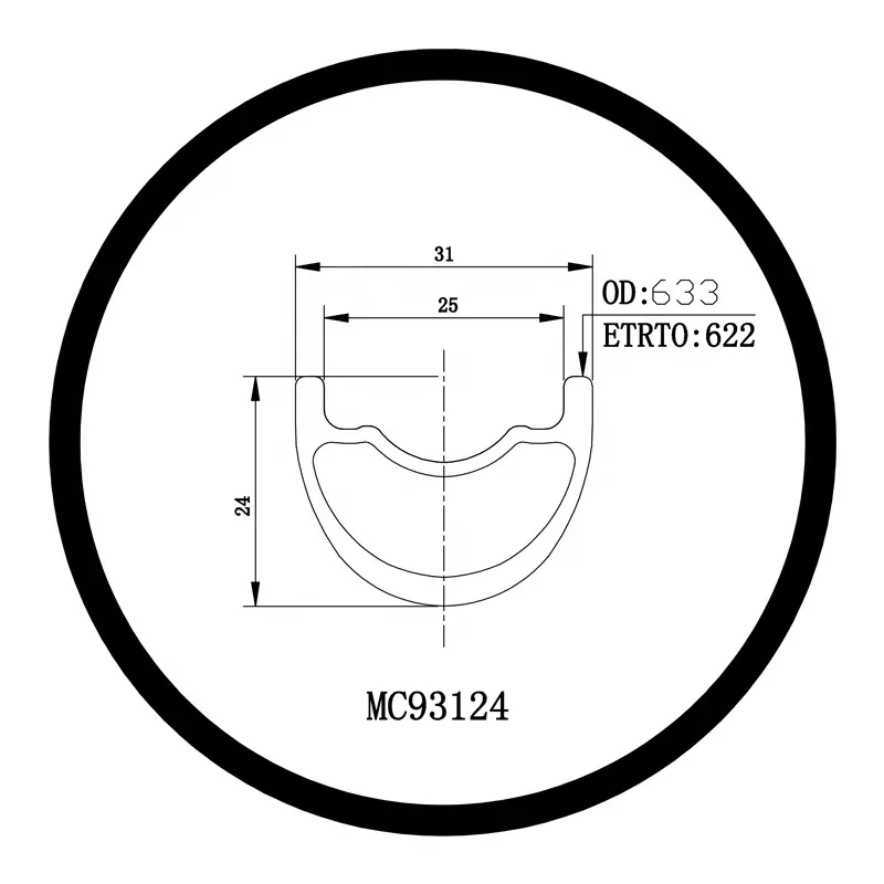 Llantas de ruedas de bicicleta de Material compuesto de fibra de carbono de China, para bicicletas de montaña y de carretera