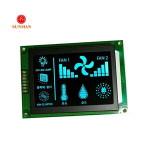 カスタム3ラインシリアルインターフェース桁数値Vaブルースクリーン液晶ディスプレイモジュール - Product Image 1