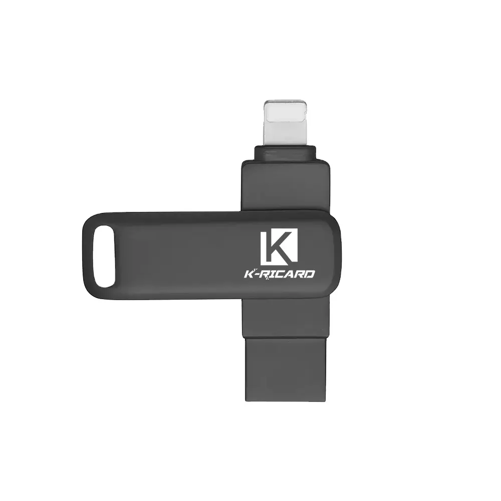 K-ricard 2in1 Memory U Disk 64G 128G 256G 512G Memory Stick USB Flash Drive para teléfono Pad