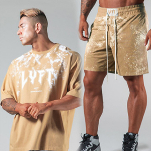 DOVEARK é<span class=keywords><strong>t</strong></span>é tendance nouveau américain surdimensionné hommes sport Fitness décontracté Shorts à manches courtes <span class=keywords><strong>T</strong></span>-<span class=keywords><strong>shirt</strong></span> costumes