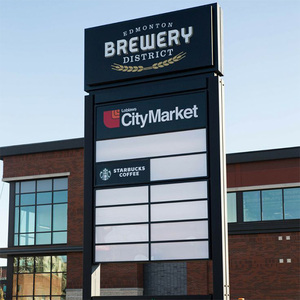 Tùy chỉnh hộp Đèn dấu hiệu kinh doanh trung tâm mua sắm cách tìm kiếm dấu hiệu quảng cáo pylon signage freestanding LED pylon dấu hiệu - Product Image 3