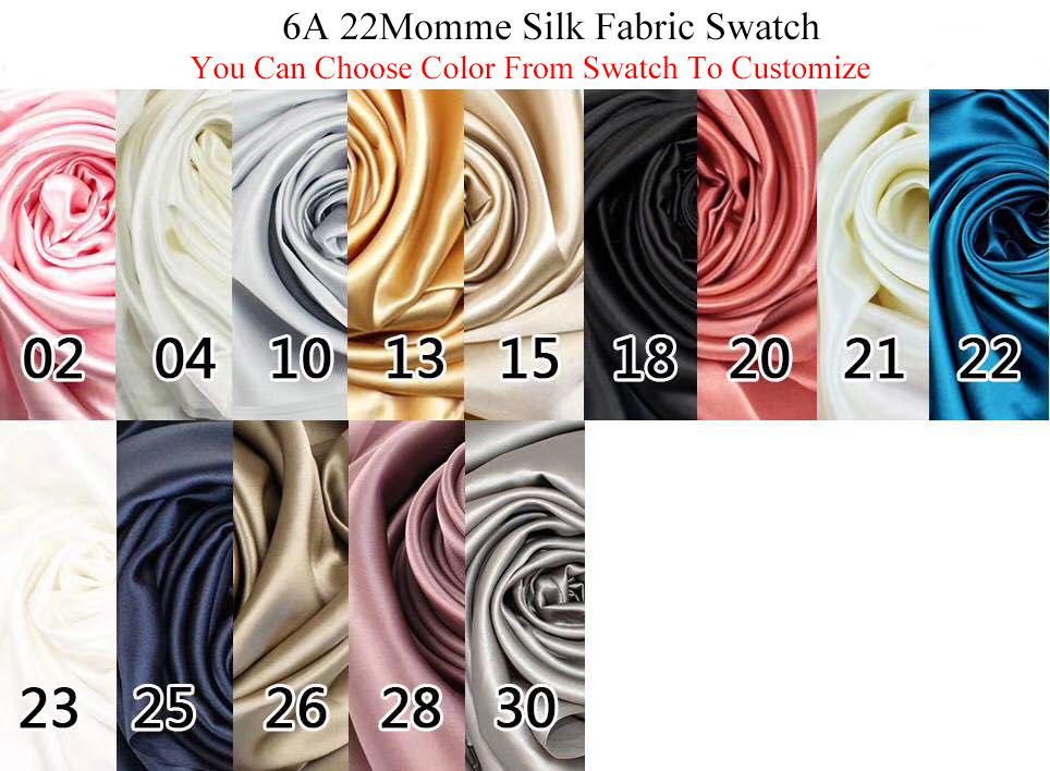 6A 22mm tissu couleur swatch