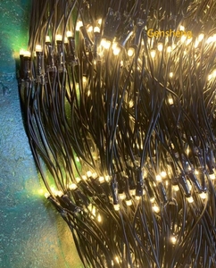 110V-220V RGB дистанционное программируемое рождественское Сетчатое освещение Светодиодное праздничное освещение уличная газонная лампа сетчатая занавеска - Product Image 1