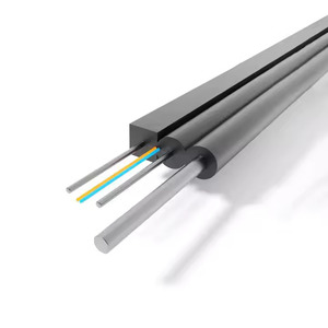 LSZH 2km açık FTTH tek modlu Fiber optik kablo PVC ceket 12 çekirdek çelik tel kapalı ağ 4 çekirdek ADSS hava üyesi - Product Image 5