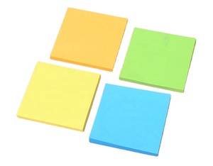 Almohadilla adhesiva reciclada con impresión de logotipo personalizado barata, papelería, Bloc de notas de oficina, notas adhesivas personalizadas - Product Image 1