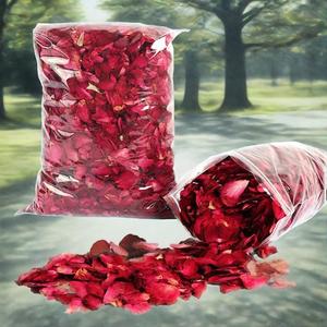 Bán Buôn Số Lượng Lớn Màu Đỏ Cánh Hoa Hồng Thực Sự Sạch Hoa Cho Đám Cưới Confetti Lễ Kỷ Niệm Toppings Spa Tắm Duy Nhất Các Loại Gia Vị Các Loại Thảo Mộc - Product Image 4