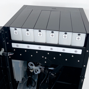 Máquina comercial do Desktop que vending a cafeteira com exposição do HD e o tela táctil para vender