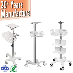 Columna de elevación de clínica de tratamiento de Hospital de diseño moderno, carrito de Monitor de signos vitales, precio de fábrica, carrito de emergencia - Product Image 1