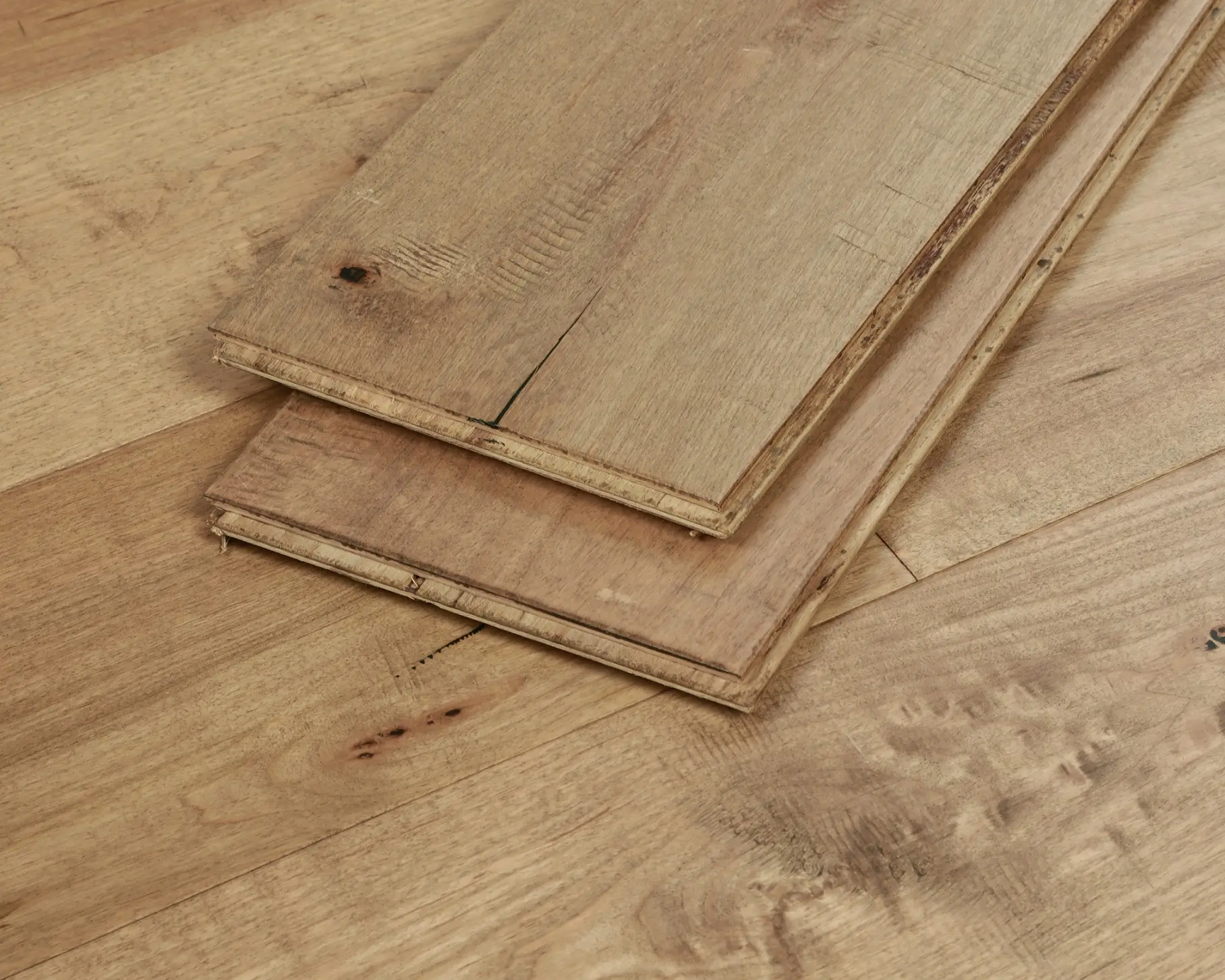 Nouveau plancher en bois d'érable BBL, plancher en bois dur massif de 14/3mm