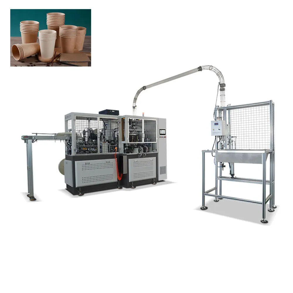Macchina eliminabile della linea di produzione della tazza del cartone della carta del caffè di fabbricazione automatica per la bevanda fredda calda