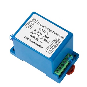3フェーズ4ワイヤRS485 AC電圧トランスデューサーセンサー0-100V 0-200V 0-300V 0-465V to 4-20mA 0-10V AC電圧信号分離モジュール - Product Image 3