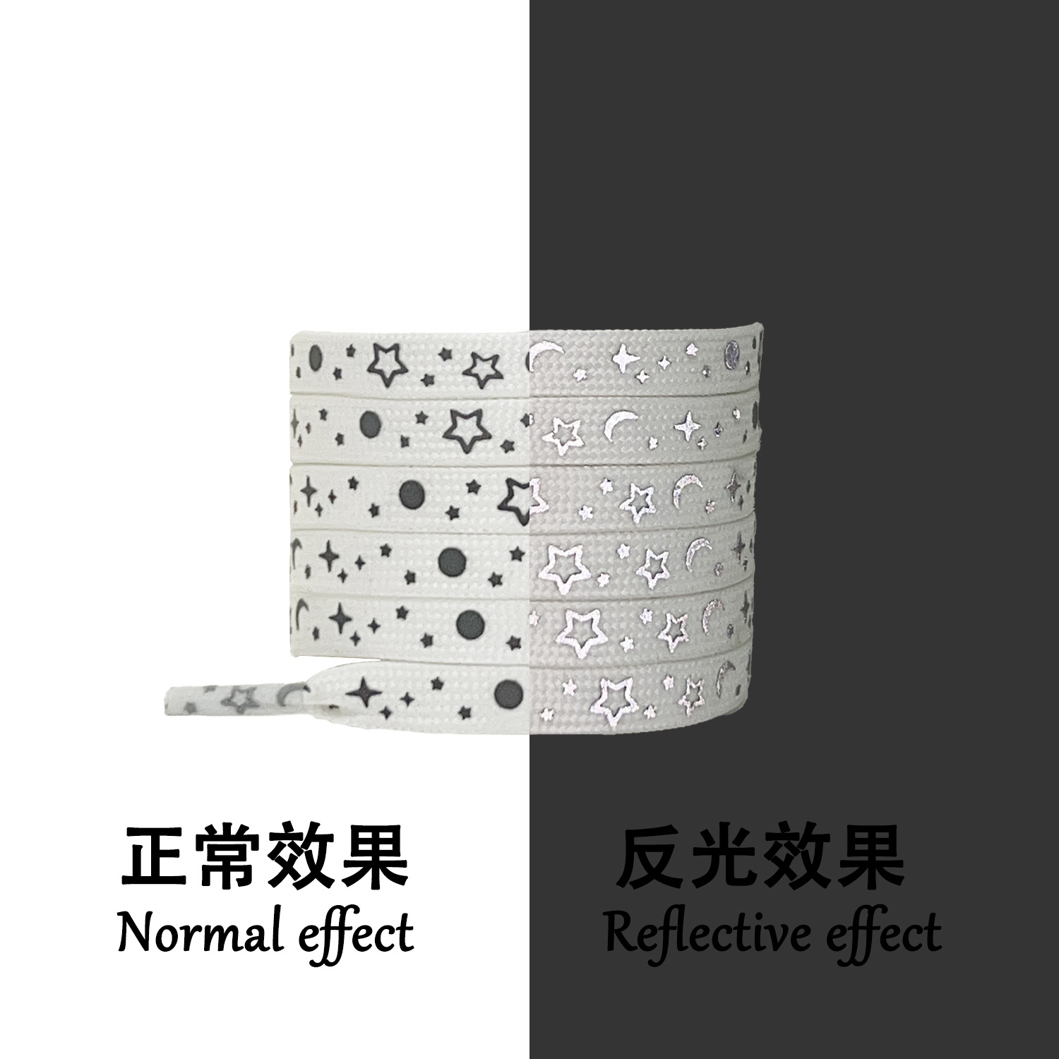 Lacet galaxie étoile réfléchissant blanc c1