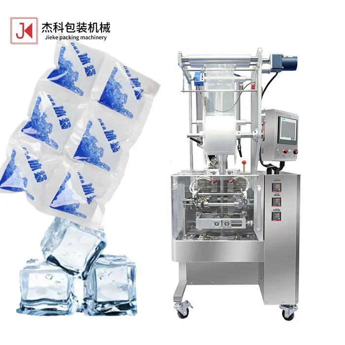 JIEKE automático Guangdong bolsa de azúcar hielo gomoso algodón Donut fabricación duro caramelo máquina de embalaje precio