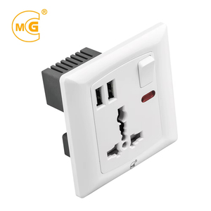 通用220V电气3针插头13a多壁插座，带USB - Product Image 3