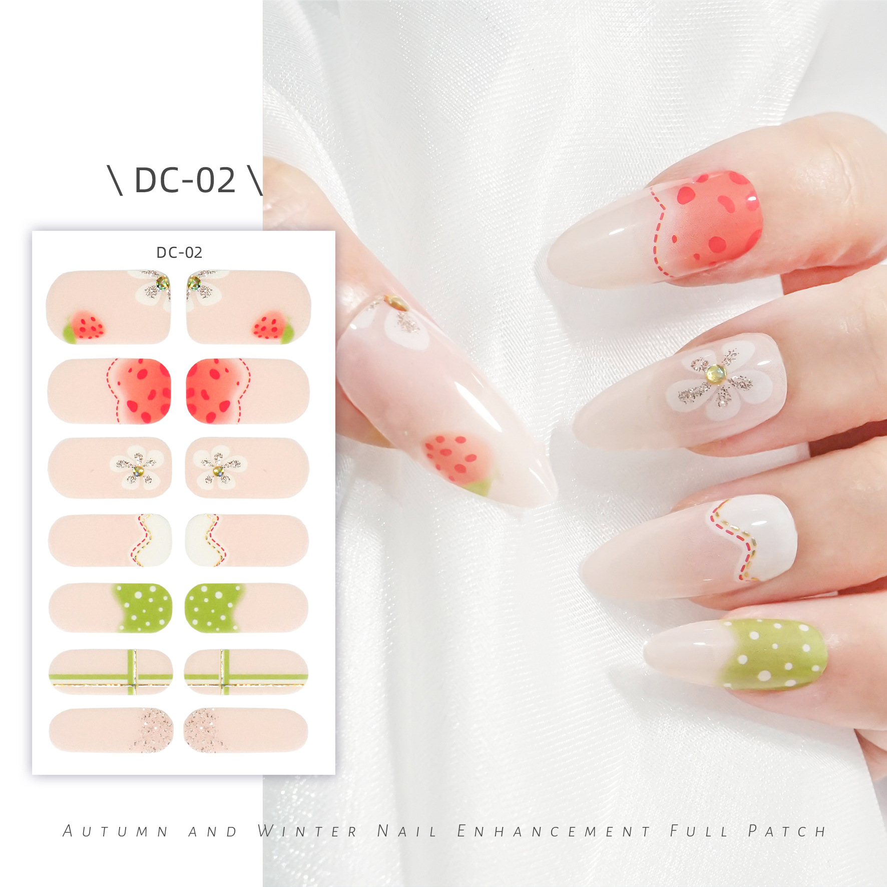 สติกเกอร์ตกแต่งเล็บ DC - 02