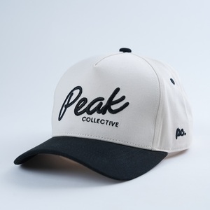 100% bông 5 Bảng điều khiển hai màu Mũ bóng chày thấp moq tùy chỉnh logo của riêng bạn cao cấp trống có cấu trúc CHA cap - Product Image 1