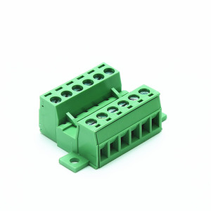 6 Pole 5.08mm Spaced Pcb Pluggable Insulated <strong>Terminal</strong> <strong>Blocks</strong> Plug and Socket with <strong>Fixed</strong> Ear - Product Image 4