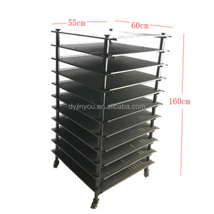 Popüler yığılmış 10 katmanlı metal sürüngen yetiştiriciliği raf 55*60*160cm yetişkin yılan üreme raf sistemi tekerlekler ve küvet - Product Image 2
