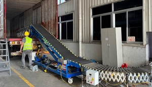 Elevador de línea de montaje de cargador de alimentador automático personalizado para equipos de carga y descarga de camiones contenedores