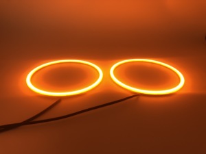 Su geçirmez kaplama 170mm zikzaklı Led araba DRL melek gözler Halo yüzükler - Product Image 5