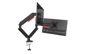 มอนิเตอร์แบบแมนนวลรองรับคู่แขนมอนิเตอร์คู่แบบยืดหยุ่น - Product Image 3