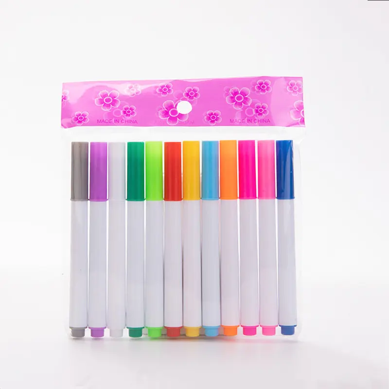 Duurzaam En Slijtvast 12 Kleuren Vloeibare Krijtstift Gemakkelijk Met Natte Easer Krijt Markers Vloeibare Krijt Pen