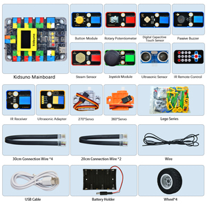 Kidsbits Smart Engineering Kit DIY Electronic Building Blocks Set Scratch Programming Kit para Arduino